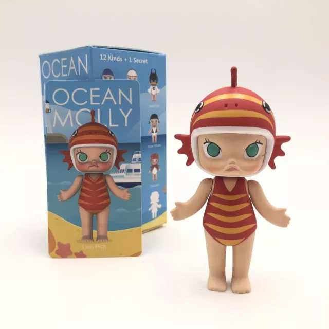 POP MART  KENNYSWORK Ocean Molly Mini Figure Toy Art Figurine Lion Fish