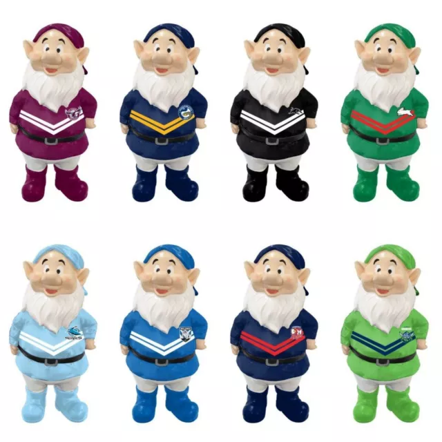 NRL Team LARGE Garden Gnome Statue Man Cave Bar Garage Gift - Choose your Team