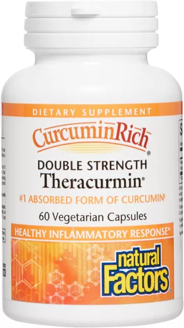 Natural Factors, CurcuminRich™, Theracurmin®, 60 Veg. Kapseln - Blitzversand