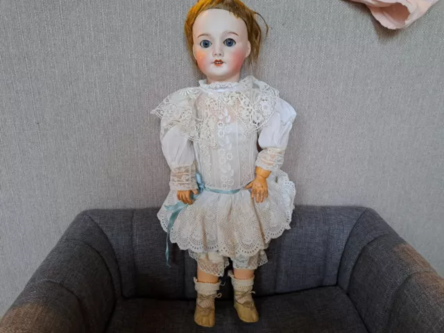 Belle Poupee Ancienne Tete Porcelaine Sfbj 301  ( 2 )