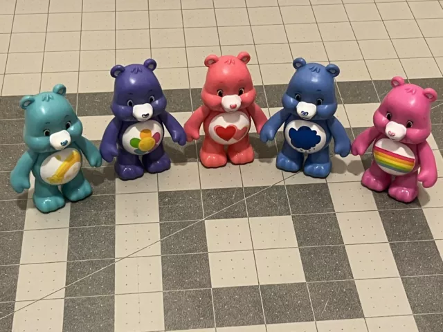 TCFC Lot 5 Care Bears Figures Just Play 3” HARMONY