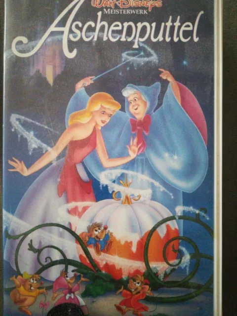 VHS Walt Disneys Meisterwerk Aschenputtel 0410/25 mit Hologramm