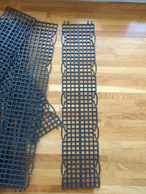 Sistema de protección de hojas protector de canaleta FloPlast Floguard 500 mm - paquete de 10 - negro
