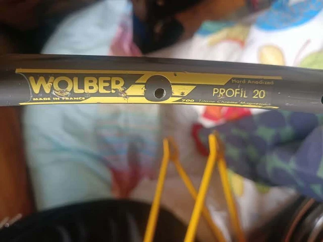 Paire De Jantes Wolber Profil 20 650c 28 Trous, Boyaux, Vintage 80's, Made In France