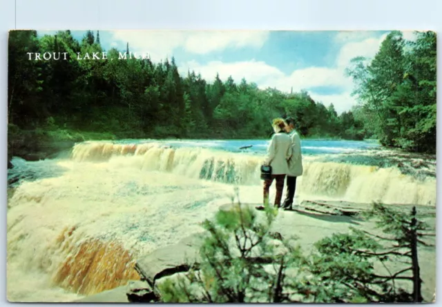 Postcard - Lower Falls, Tahquamenon River in Michigan's Upper Peninsula, USA