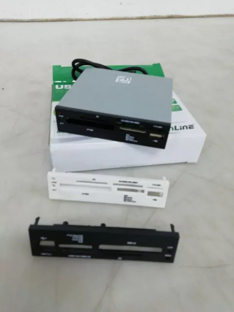 Lettore di schede InLine 76635I, USB 2.0, tutto in 1, per 8,89 cm (3,5"),...