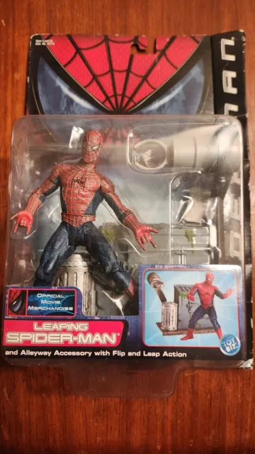 Toy Biz Marvel Spider-Man Movie Leaping SpiderMan Vintage 2002 Action Figure NEW