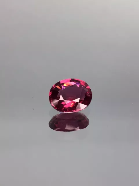 Rhodolight Garnet Pink Plum Gemstone Natural Vvs 1.60 Carat Untreated Oval 2