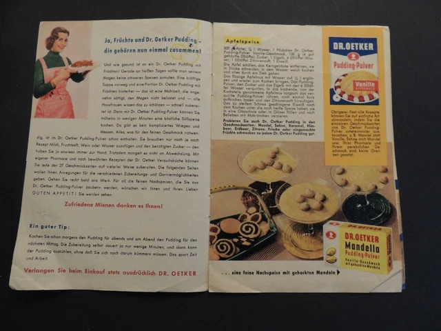 Alte Werbung Dr Oetker Pudding & Backin picclick.de