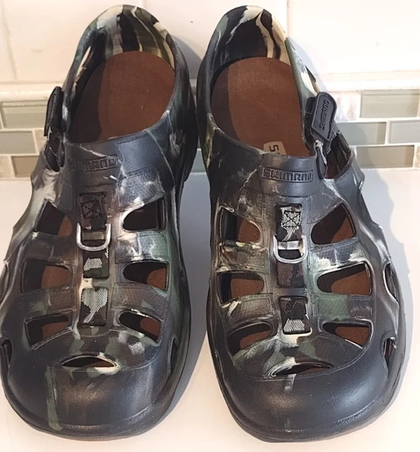 Shimano Evair Shoe Color Camo Size 13 (EVASH12CA) Fishing OutdoorWater Shoe EUC