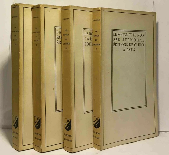 La chartreuse de Parme (2 tomes) + Le rouge et le noir (2 tomes) --- 4