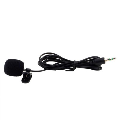 1 PC MICROFONO CLIP SU Cravatta revers lavalier per conferenze apprendistato scuola 