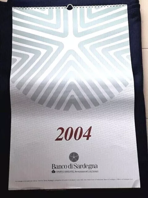 Calendario Banco Di Sardegna 2004 Con Costumi   Cvsl