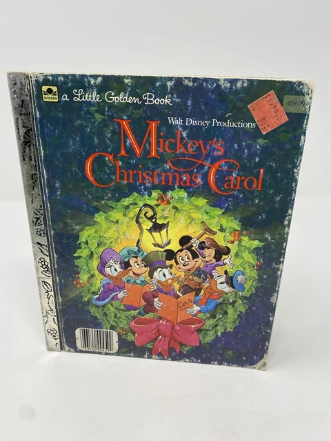 Mickeys Christmas Carol Disney Little Golden Book 1983