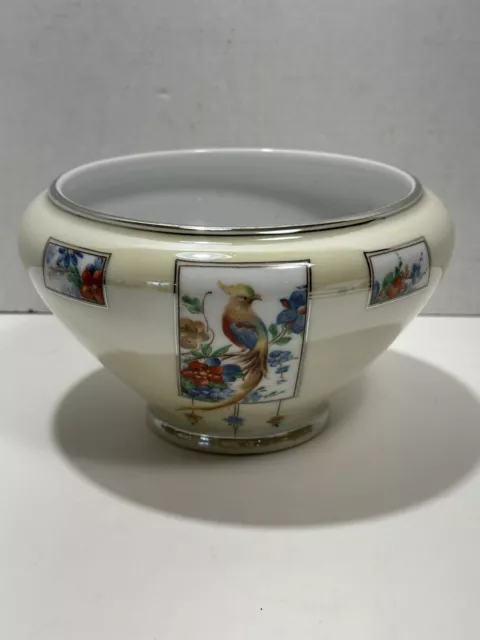 Vintage ROYAL ROCHESTER ART DECO Fraunfelter Royalite RARE Poppy Bowl Cream