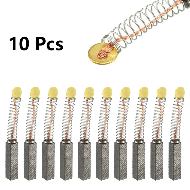 10 pz/set spazzole di carbone spazzole di carbone carbonio/metallo durevoli di alta qualità