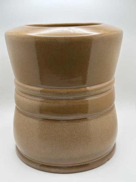 Frankoma Glazed Pottery Cookie Biscuit Jar Canister 26S Utensil 7" Tall