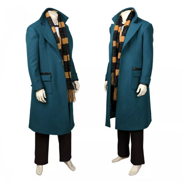 Fantastic Beasts Where to Find Them Newt Scamander Trench Cosplay Costumes Suit 2