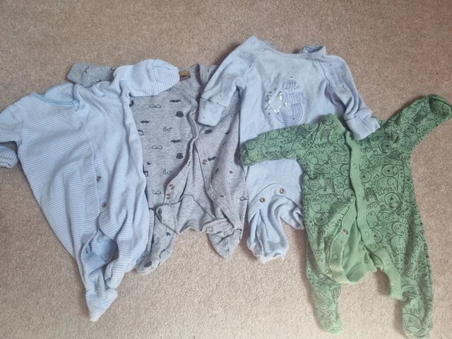 0-3 Months Baby Boy Grow Clothes Bundle