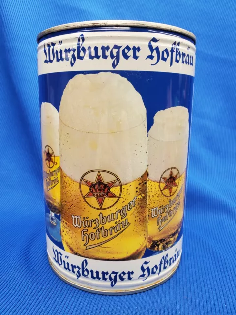 Vintage WURZBURGER Hofbrau - EMPTY  4 Liter CS Beer Keg Can - GERMANY