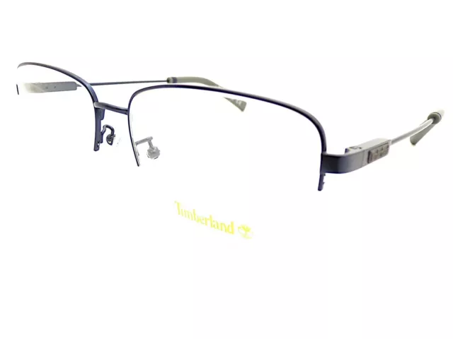 Timberland Glasses Frame Satin Blue/ Grey Semi Rimless 57mm Spectacle TB1747 091