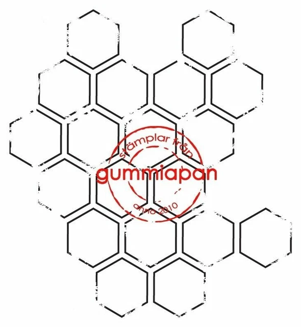 Gummiapan Gummistempel 12070206 - Waben Muster Sechseck Alt Hintergrund Struktur