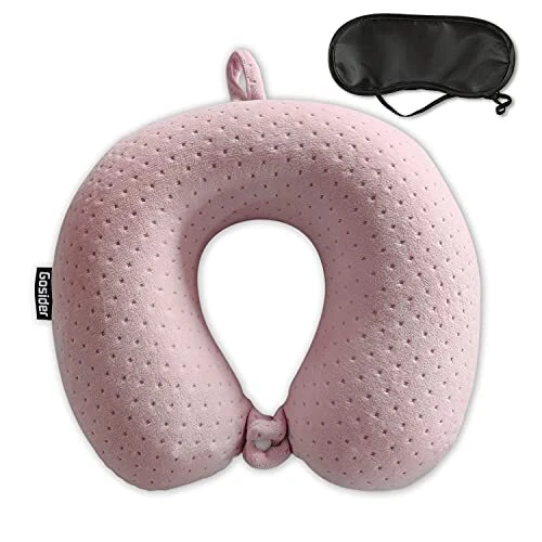 Memory Foam Travel Pillow, Comfortable Travel Neck Pillow U Shape, Support