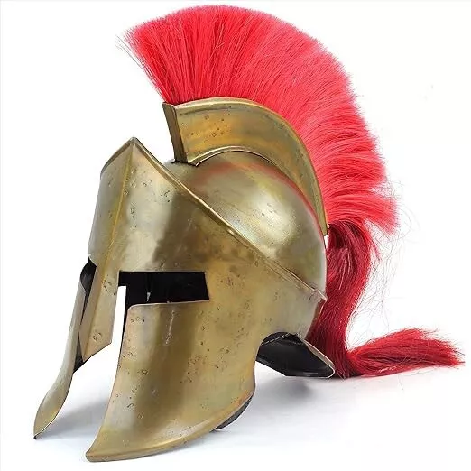 Armadura medieval rey Leónidas casco romano griego espartano | casco de legiones espartanas