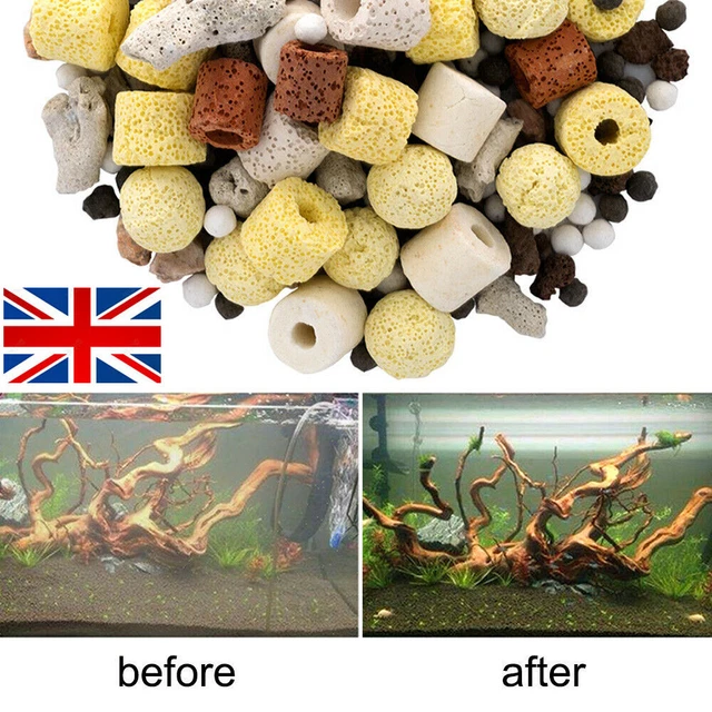 50g Ceramic Bio Ball Filter Media Biological Rings for Aquarium Fish Tank Pond