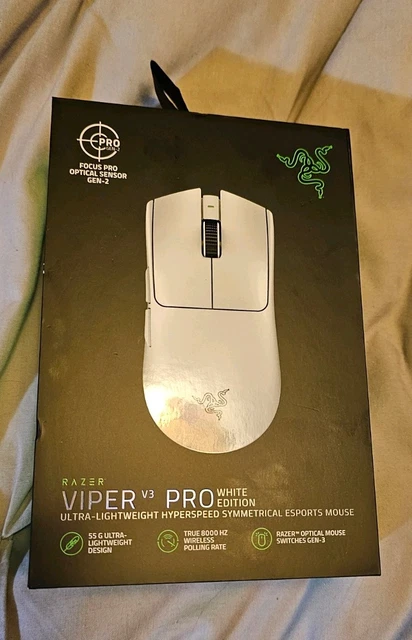 White Razor Ouse RAZER VIPER V3 Pro Gaming Mouse Ultra-Lightweight, White Edition £78.68 ...