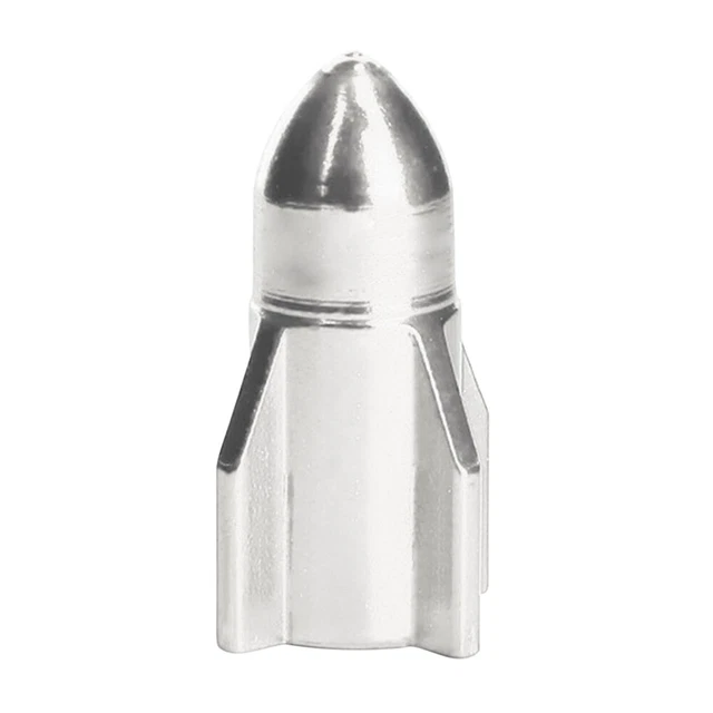 2pcs Aluminum MTB Bike Bicycle Car Tire Valve Cap Tyre Dust Cover (Silver)