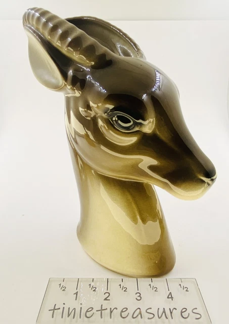 Vtg Ceramic Royal Copley Planter Gazelle/Antelope/Deer tinietreasures