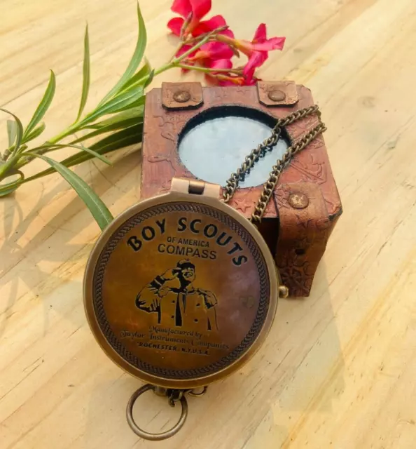 Vintage Boy Scouts of America - Navigating Compass - Oath Poem - Traveler's Gif