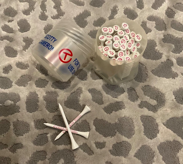 SCOTTY CAMERON WHITE Circle T Scotty Dog Crown Golf Tees $246.68