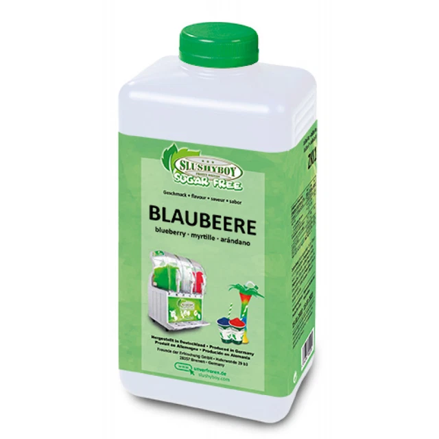 SLUSHYBOY® Sugar Free Blaubeere, zuckerfrei - 1 Liter Flasche