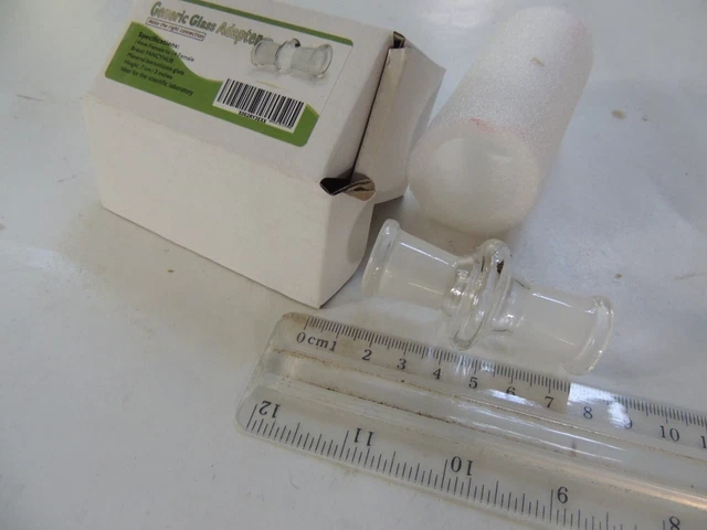 Glass adapter 14mm female to 14mm female