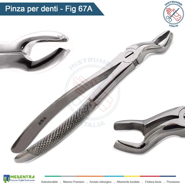 Strumento Odontoiatrico Estrazione Denti Pinza Per Estrazione Molare Superiore - In Acciaio Inox, Modello Fig. 79, Per Uso Dentale Chirurgico Pinza Estrattore Dente - Foto 3