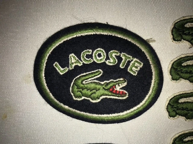 VDS LOT LACOSTE 19 Patch Logo crocodile Lacoste a coudre et 2 ronds veritable EUR 50 00 PicClick FR