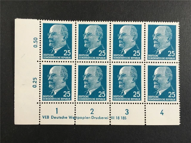 DDR ULBRICHT 934 X x I DV DRUCKVERMERK postfrisch ** MNH Mi 36.- m2817