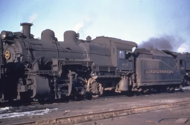 Duplicate Railroad Train Slide Pennsylvania 0-6-0 #134 11/1944 Camden NJ