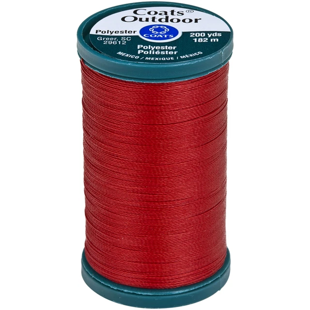 Paquete de 3 abrigos hilos de vida al aire libre 200 yardas rojo cereza -S971-2680
