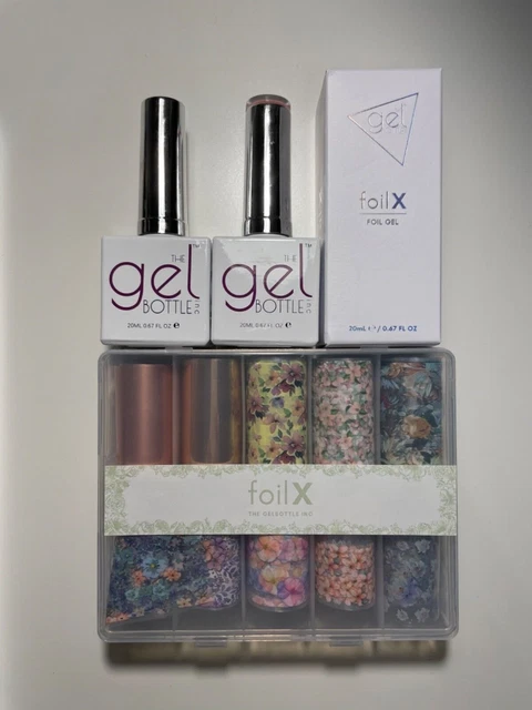 The Gel Bottle BIAB Teddy, Extreme Shine Top Coat, Foil Gel und Foils