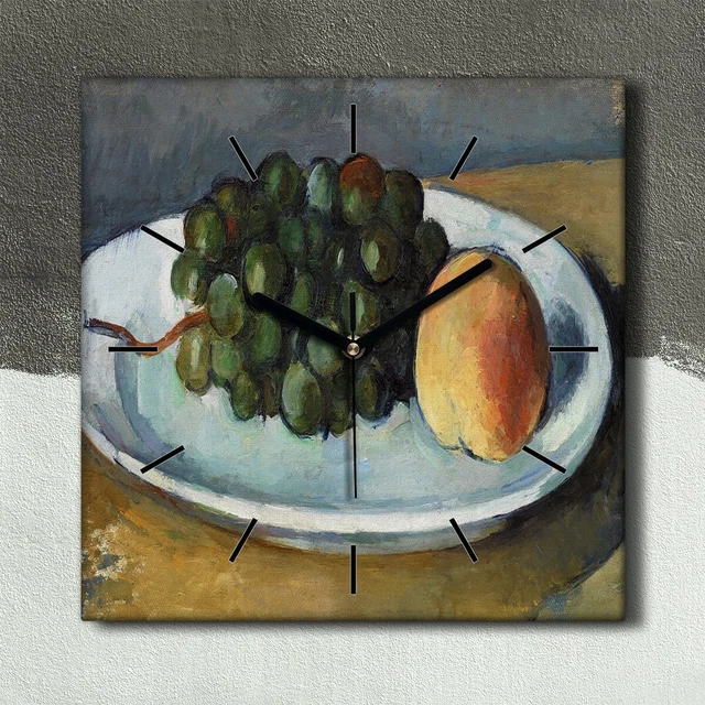 Horloge Murale Vintage Jacques Briant - Céramique Raisins Vigne - Ref B550