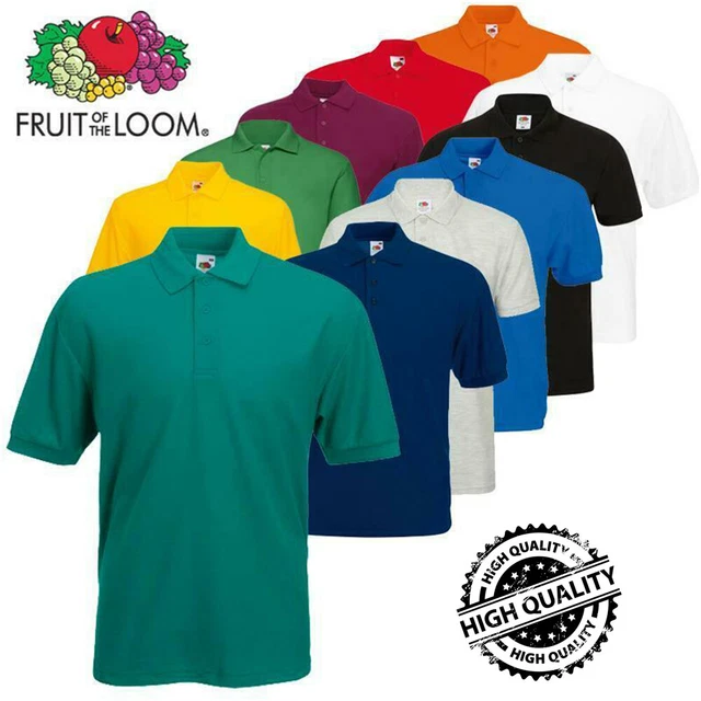 Frutta Di The Loom Uomo Donna Cotone Semplice Corto Maglia Manica T-Shirt S-5XL