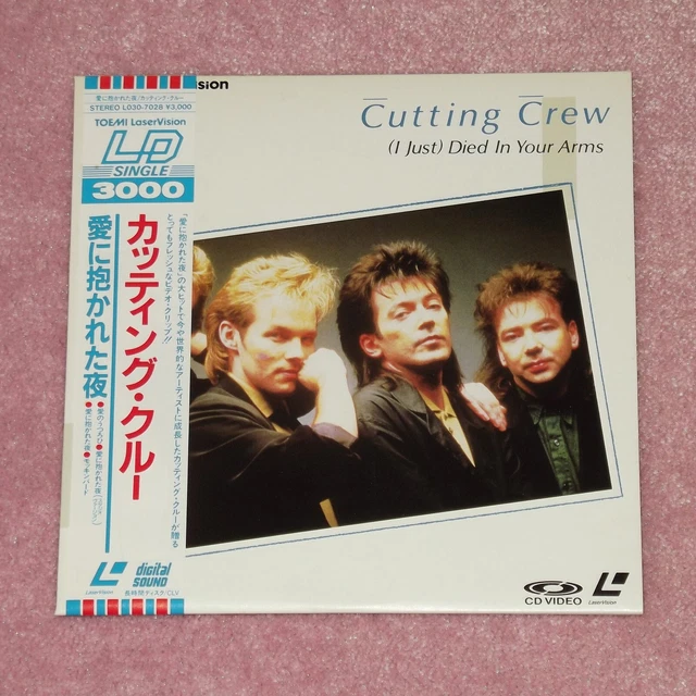 CUTTING CREW (I Just) Died In Your Arms - RARE 1988 JAPAN 8" LASERDISC + OBI