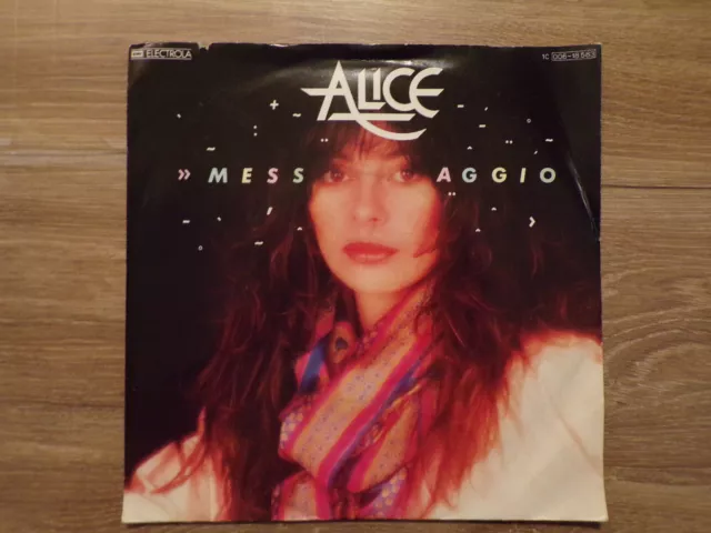 7" Single Alice Messaggio / La Mano 1982 EU 