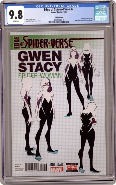 Edge of Spider-Verse #2D Rodriguez Variant 3rd Printing CGC 9.8 2015 4072899010