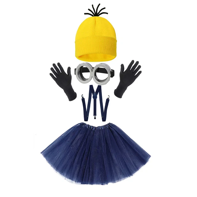 CHRISTMAS COSPLAY MINIONS Costume Adults Ladies Fancy Dress Beanie