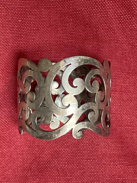 Vintage Silver Ornate Napkin Ring -