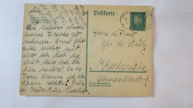 Germania intero stazionario Stoccarda 1930 n2 x 6,7